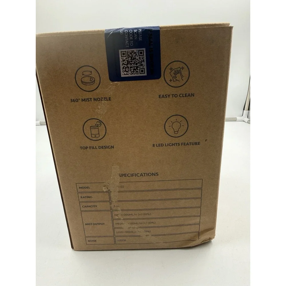 Everlasting Comfort 2.5L Top Fill Humidifiers for Bedroom, 2.5L‎ - Quiet Easy...